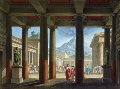 Entrance to the Amphitheatre, design for the opera 